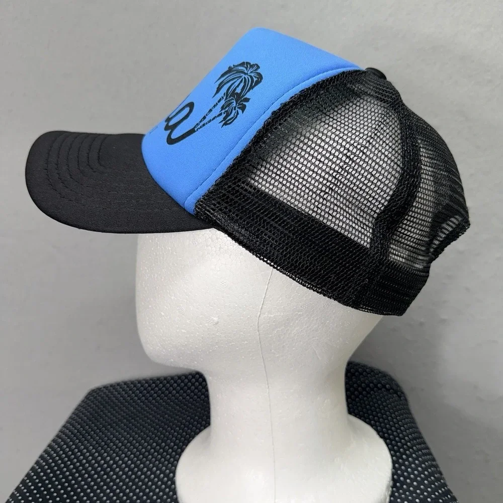 Aloha Hawaii Trucker Hat Blue Black Mesh‎ Snapback Hawaiian Headwear Cap